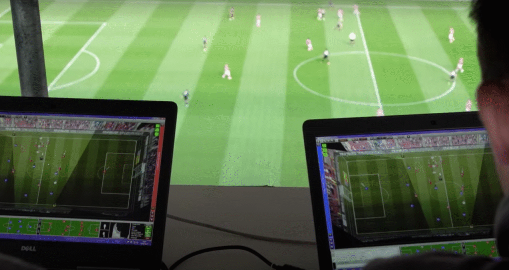 Modern football scouting data and heatmap system